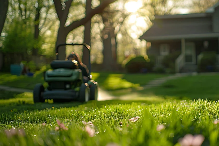 self propelled push lawn mowers